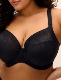 Elomi Nerina: Plunge Bra EL302734 - Black